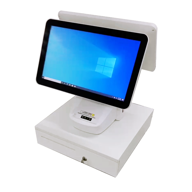 JESEN Tablet PC Stands Mini Desktop Pos Fastfood Square Pos Systems Cash Register Machine for Small Business