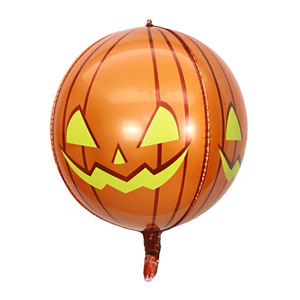 Palmy nouveauté Halloween fête décoration 4D feuille ballon 22 "Halloween crâne citrouille tête globe oculaire flottant <span class=keywords><strong>vide</strong></span> feuille boule - Product Image 6