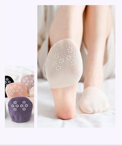 Chaussettes invisibles personnalisées en gros pour femmes, demi-chaussettes antidérapantes en coton pour talons hauts - Product Image 4