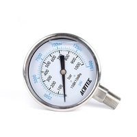 YN100BF 1000bar NPT1/2 Diameter Measuring Instrument Stainless Steel Shock Resistant High-pressure Pressure Gauge