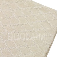 Nouveau tissu brodé tridimensionnel à motif diamant, tissu tricoté texturé, vêtements pour femmes, textiles de maison, 100% polyester