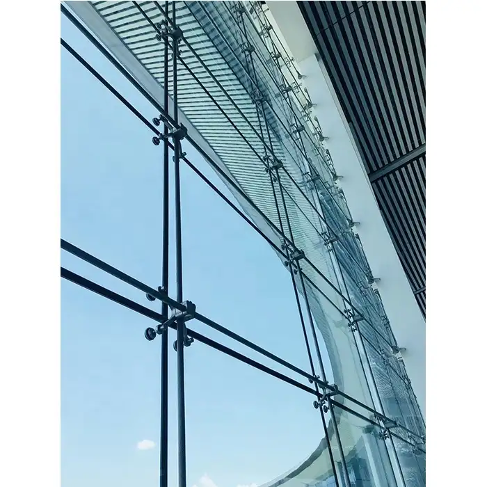 Nhôm Kim Loại Phụ Kiện Tempered Spider System Glass Curtain Wall Đối Với Xây Dựng