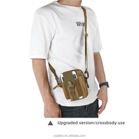 Sac Tactique à Bandoulière Unique pour Extérieur, Sacoche de Ceinture, Pochette Sécurité, Sac de Poitrine, Poche pour Gadgets, Holster Multifonction pour Téléphone Portable