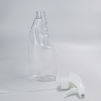 Botella de Plástico HDPE de 500 ml (16 oz) con Pulverizador y Asa para el Dedo