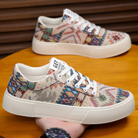Chaussures grande taille pour hommes Chaussures confortables à semelle souple en toile Chaussures décontractées légères et respirantes à semelle épaisse et résistantes à l'usure