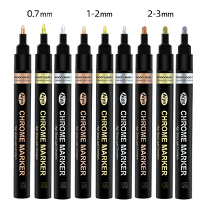 Bút đánh dấu mạ crôm, sơn gương giá nhà máy, hoàn thiện bằng kim loại, đồ thủ công, bút đánh dấu gương vĩnh cửu - Product Image 1