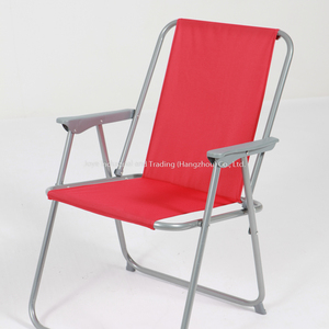 Chaise Oxford pliante moderne en métal et en acier Joyeleisure Chaise longue en fer durable pour les repas en plein air, la plage et le salon. - Product Image 4