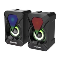 Système de son Home Cinéma USB pour PC de jeu, haut-parleur en plastique RGB avec lumière LED 7 couleurs