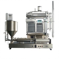 Machine de remplissage semi-automatique à piston de précision à tête unique 2-5L, en acier inoxydable 304, pour liquides et pâtes, industrie alimentaire et chimique
