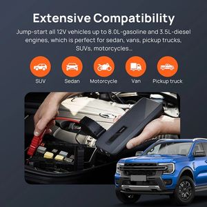 <span class=keywords><strong>70mai</strong></span> Max PS06 เครื่องช่วยสตาร์ทรถยนต์ฉุกเฉิน 18000mah 450A/1000A/12V อุปกรณ์ฉุกเฉินพลาสติก - Product Image 2