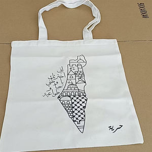 Molti modelli di Design 35*40cm regalo promozionale Palestine Tote borse della spesa in tela con loghi - Product Image 6