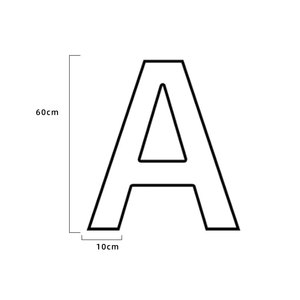 Đèn LED Sắt Rèn Tùy Chỉnh Đèn Trần Chữ Số 26 Chữ Cái Đèn Kênh Ký Hiệu Trong Nhà - Product Image 5