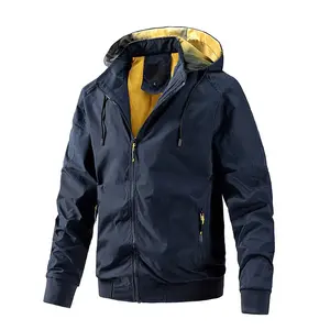 Fashion Clothes Casual Streetwear Polyester Waterproof Breathable windbreaker Men Outdoor Sports Jackets