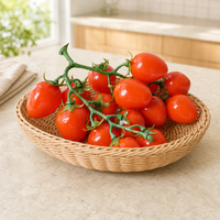 Kunstmatige kersentomaten fruitcluster tak rood oranje decoratieve groente spray voor keuken huisdecoratie groothandel