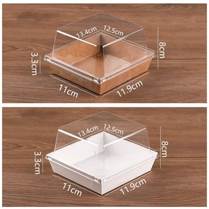 Stampo Rotondo Trasparente in Plastica Monouso per Torte, Altezza 4/5 Pollici, per Mousse e Lasagne - Product Image 4