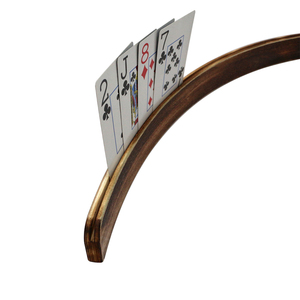Portatarjetas de madera curvada de 13 "para jugar a las cartas, organizador de tarjetas, tarjetero, accesorios, juegos para manos pequeñas, personas mayores - Product Image 1