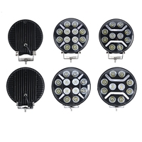 Barre lumineuse de travail LED 9 pouces, faisceau spot et large, lampe de conduite tout-terrain IP68 pour chariot élévateur, véhicule de construction, camion, Jeep
