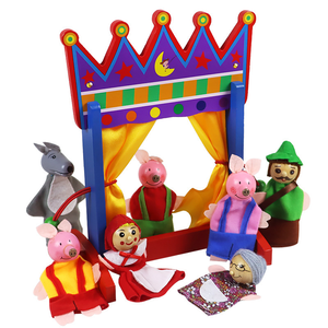 Montessori Neuheit Plüsch <span class=keywords><strong>Finger</strong></span> <span class=keywords><strong>Puppet</strong></span> Story Mini Gefüllte Lustige Kleine Lernspiel zeug für Kinder Kleinkind Jungen & Mädchen - Product Image 4
