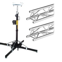 Torre de elevación de torre armazón resistente, 250kg, 6,5 m, torre de iluminación led portátil móvil con barra en T