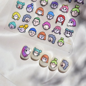 สติ๊กเกอร์ติดเล็บลายนูน 3 มิติ สไตล์ญี่ปุ่น ลดราคาสุดคุ้ม ลายกราฟฟิตี้น่ารัก สำหรับตกแต่งเล็บ DIY อุปกรณ์ศิลปะบนพลาสติก - Product Image 2