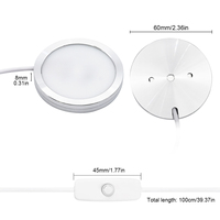 Lampe LED circulaire USB pour imprimante 3D, kit d'éclairage Bambu Lab 001, DIY Maker, lumière LED ultra-fine RGB, montage en surface
