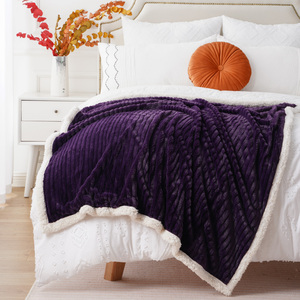 Manta de sofá <span class=keywords><strong>Soho</strong></span> Loft de piel sintética con reverso de sherpa, suave y afelpada, tipo franela/lana, reversible, ligera para el invierno - Product Image 5