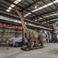 Modèle 3D Animatronique de Dinosaure pour Décoration de Parc d'Attractions, Centre Commercial, Parc d'Aventures, Personnalisable, en Acier, pour Extérieur