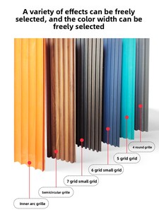 Muestras Gratis Bajo Pedido: Rejilla de Madera Maciza, Panel Decorativo Semicircular Ondulado, Panel Decorativo Pequeño Estilo Gran Muralla China, Panel Suspendido para Pared de Fondo de <span class=keywords><strong>TV</strong></span> - Product Image 2