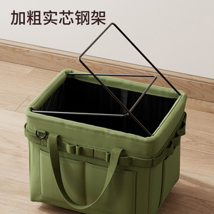 Toolbox Storage <b>Bag</b> Green Khaki 200 Lb Capacity Water Resistant Foldable Outdoor <b>Tool</b> Tote With Side Pockets - Product Image 3