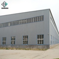 Atelier de Structure en acier métallique de bâtiment industriel moderne, facile à assembler