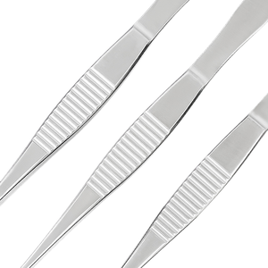 คีมจับเนื้อเยื่อตาสแตนเลส คีมจับเนื้อเยื่อละเอียด คีมจับเนื้อเยื่อสำหรับการผ่าตัดทางการแพทย์ คีมจับเนื้อเยื่อ คีมจับสำลี - Product Image 5