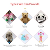 Porte-clés en peluche panda personnalisé avec rembourrage en coton PP, adorable mini poupée en peluche, taille 31cm-50cm