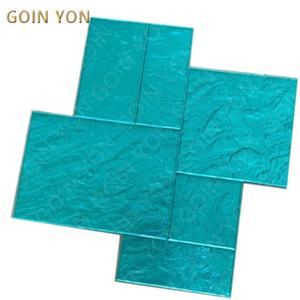 GOINYON Juego de moldes de hormigón Ashlar, textura de pizarra, tapetes de impresión de caucho, material de caucho para estampado de pisos y paredes, personalizable - Product Image 3