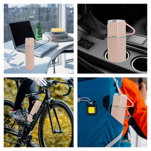 Xách tay 500ml đôi-tường chân không <span class=keywords><strong>Flask</strong></span> 304 thép không gỉ cốc nước chai 2 thêm ly cho trà Bộ quà tặng cho những dịp - Product Image 5