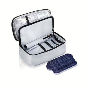 Portable Luxury Outdoor Reusable Insulin Cooler <b>Bag</b> with Zipper Closure Large Capacity Durable Storage for Insulin and <b>Ice</b> <b>Pack</b> - Product Image 1