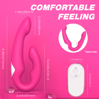 S-hande Trägerloser Dildo-Vibrator Tragbares Paar-Sexspielzeug Ferngesteuerter G-Punkt-Vibrator Lesbisches Sexspielzeug für Frauen