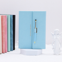 Agenda rose personnalisé avec couverture personnalisée Journal de notes en cuir Cahier de promotion avec stylo