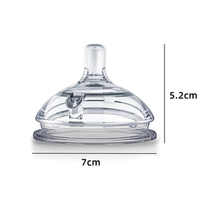 Prodotti per Neonati di Grado Alimentare, Tettarella per Biberon con Collo Largo 7cm, Due <span class=keywords><strong>Pezzi</strong></span>, Tettarella in Silicone Anti-Colica per l'Allattamento - Product Image 6