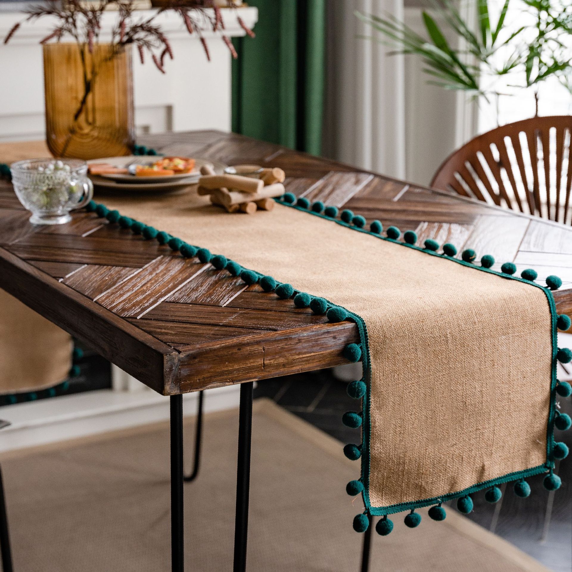 Jute + boule verte