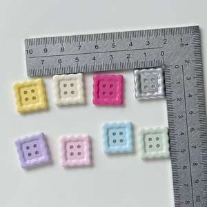Botones Cuadrados Pequeños de Colores Pastel, Materiales para Manualidades, Decoración para Ropa, Zapatos, <span class=keywords><strong>Calcetines</strong></span>, Fundas de Teléfono, Accesorios para <span class=keywords><strong>Crocs</strong></span> - Product Image 2