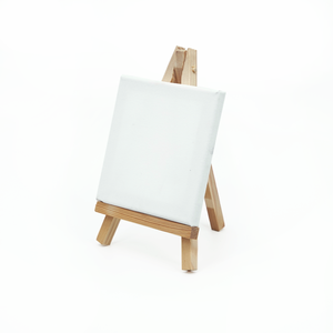 Bán buôn Nguồn cung cấp nghệ thuật a-frame Trống Gỗ easel <span class=keywords><strong>Canvas</strong></span> Set với bàn chải - Product Image 2