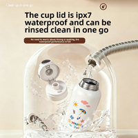 Bouteille d'eau personnalisée pour enfants, bouteille d'eau intelligente avec application de suivi d'hydratation et Bluetooth, sans BPA