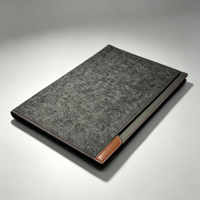 Sac à bandoulière pour ordinateur portable en feutre personnalisé avec étiquette en cuir, simple, décontracté, léger, grande capacité, portable et moderne pour le bureau