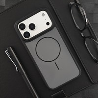 Étui de protection magnétique mat de luxe pour chargement sans fil pour iPhone 18 17 Pro Max 16 15 14 13 12 11 Pro Max Coque arrière rigide