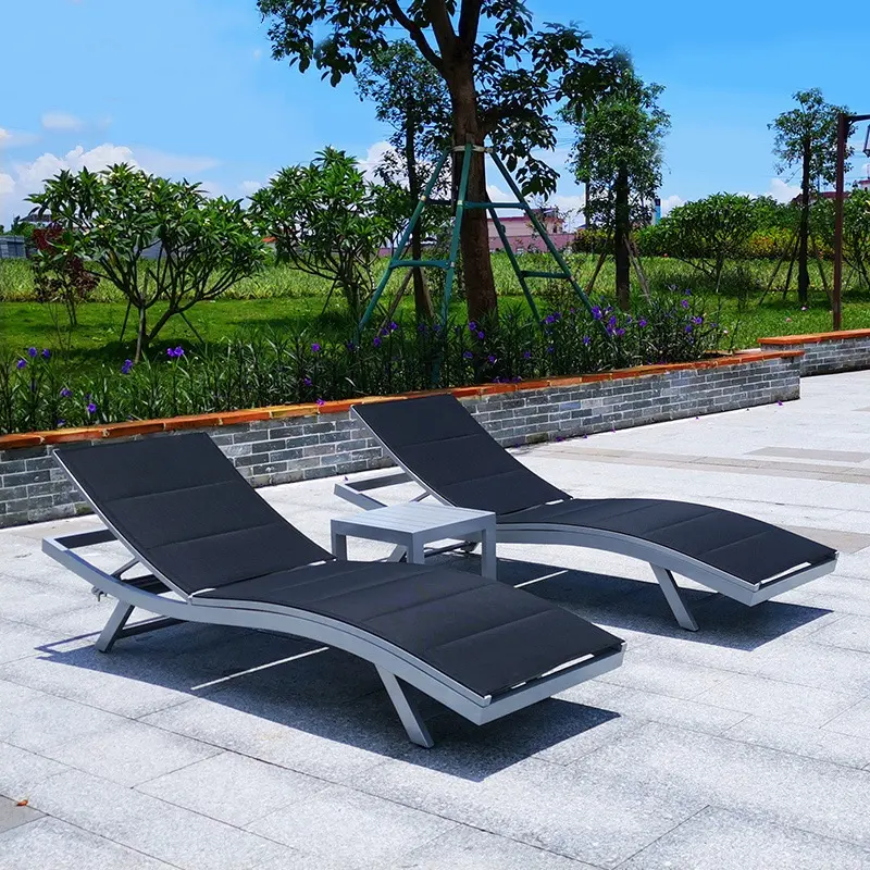 Goedkope Argos Zonnebank Garde Ligstoel Outdoor Daybed Zwembad Chaise Lounge Stoel Rotan Ligstoel Set