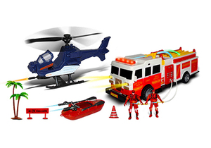 Nuovo Modello di Giocattolo Camion dei Pompieri in Due Stili Misti, Set Giocattolo in Plastica per Bambini - Product Image 2