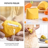 Perfecte Keuken Groente Roterende Geavanceerde Dunschiller Zacht Handvat En Superscherpe Roestvrijstalen Schiller Voor Fruit Aardappelen