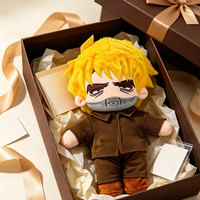 Poupées en peluche anime personnalisées avec visage brodé, tenues amovibles, décorations de collection pour les acheteurs de marchandises de fandom
