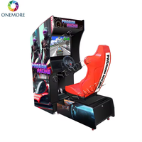Machines de jeux vidéo simulateurs de voitures, jeux d'arcade classiques, jeux de course de voitures d'arcade, machine de jeu de course de voitures d'arcade