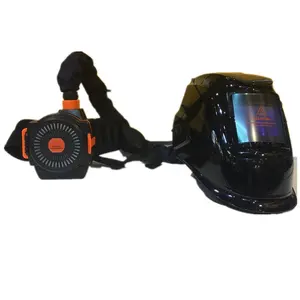 New Flip Up PAPR Automatic Large View Welding Masked Auto Darkening Air Filter Welding Helmet With Respirator